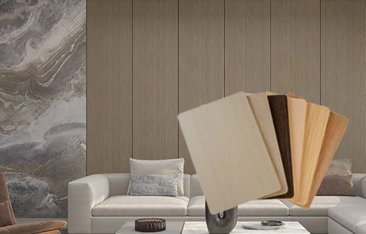 Pannello a parete piatto in bambù WPC